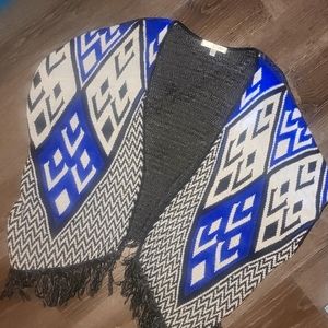 Say What? Poncho/shawl OSFM